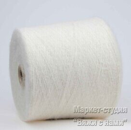 Пряжа для вязания альпака PICCI FILATI FEELGREEN 1000м/100гр (Белый)